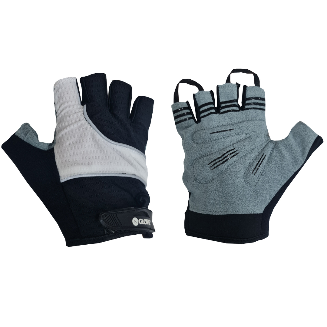 BIKE GelPro Fingerless Cycling Gloves - Lightweight Grip and Protection - Black