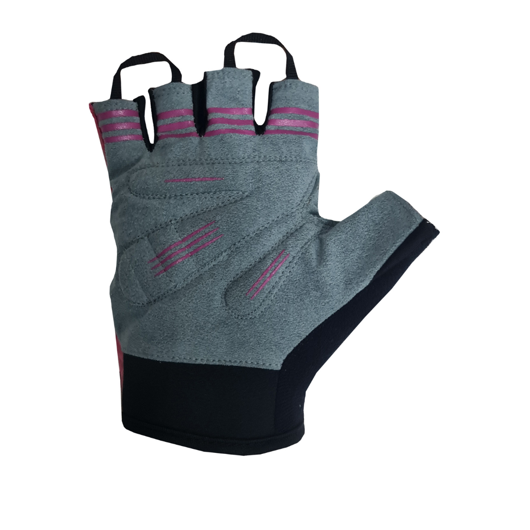 BIKE GelPro Fingerless Cycling Gloves - Lightweight Grip and Protection - Pink