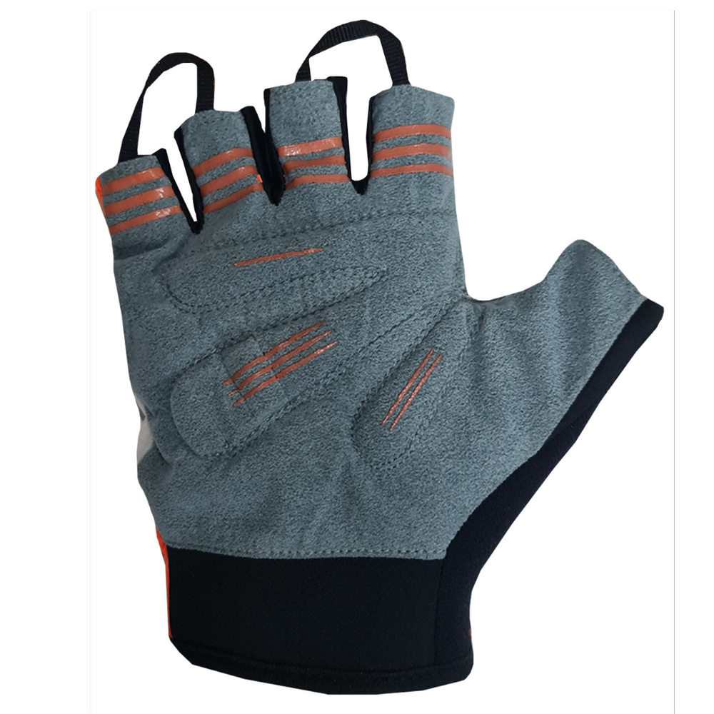 BIKE GelPro Fingerless Cycling Gloves - Lightweight Grip and Protection - Flouro Orange