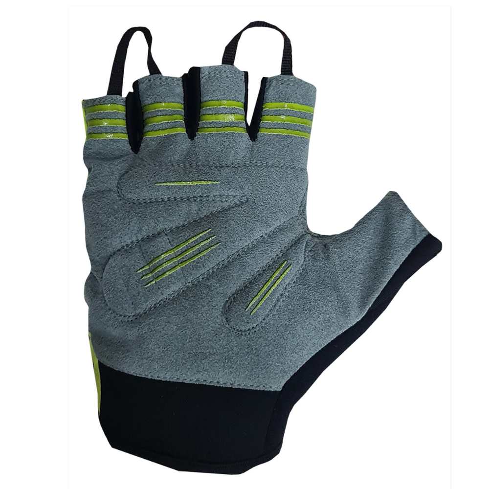 BIKE GelPro Fingerless Cycling Gloves - Lightweight Grip and Protection - Flouro Yellow