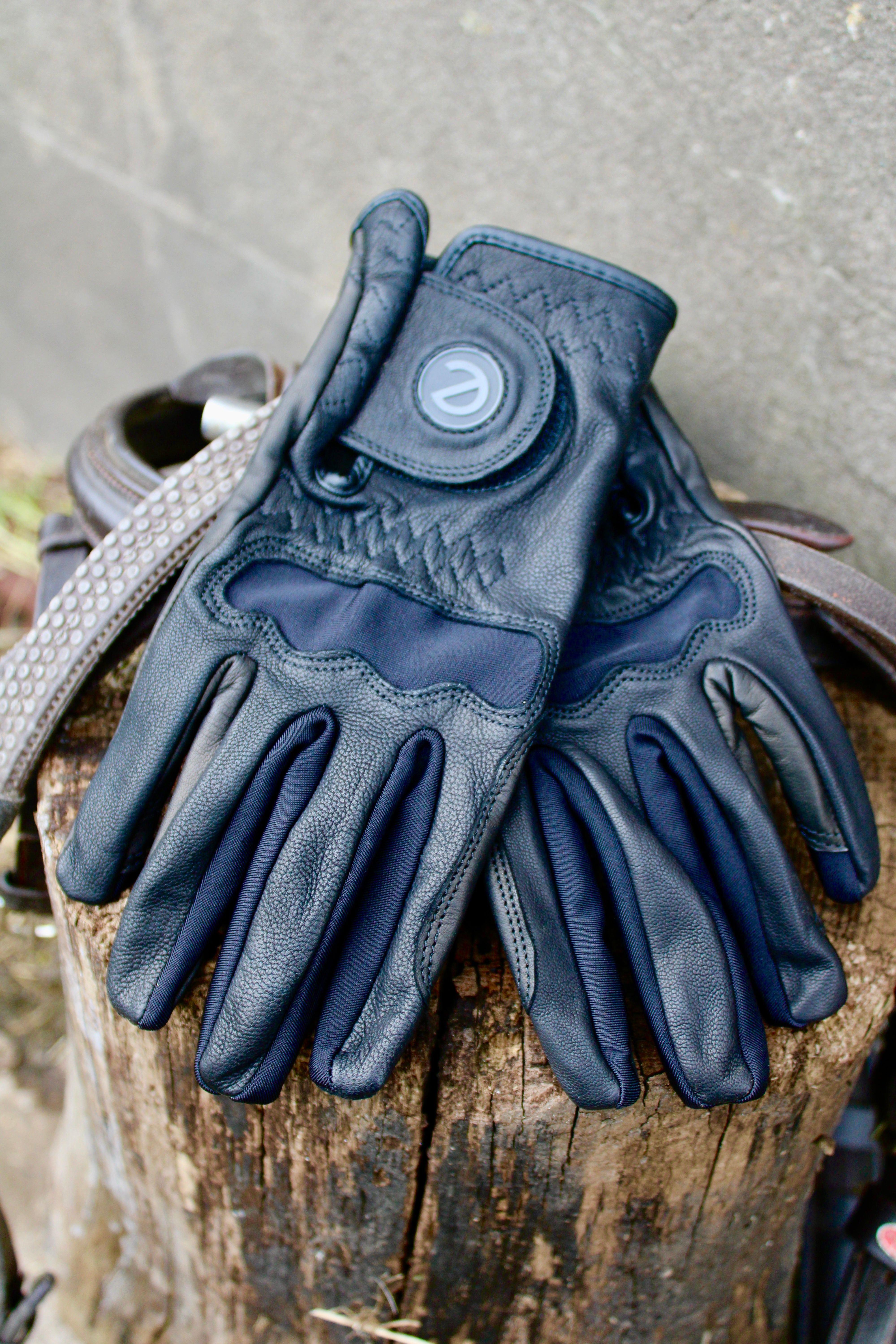 eQUEST GripPro LEDER Reithandschuhe – Schwarz | Premium Ziegenleder