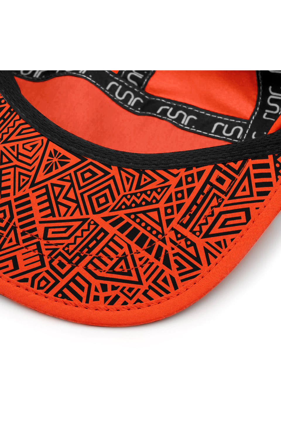 Runr Lumos Reflective Technical Running Hat - Midnight Orange