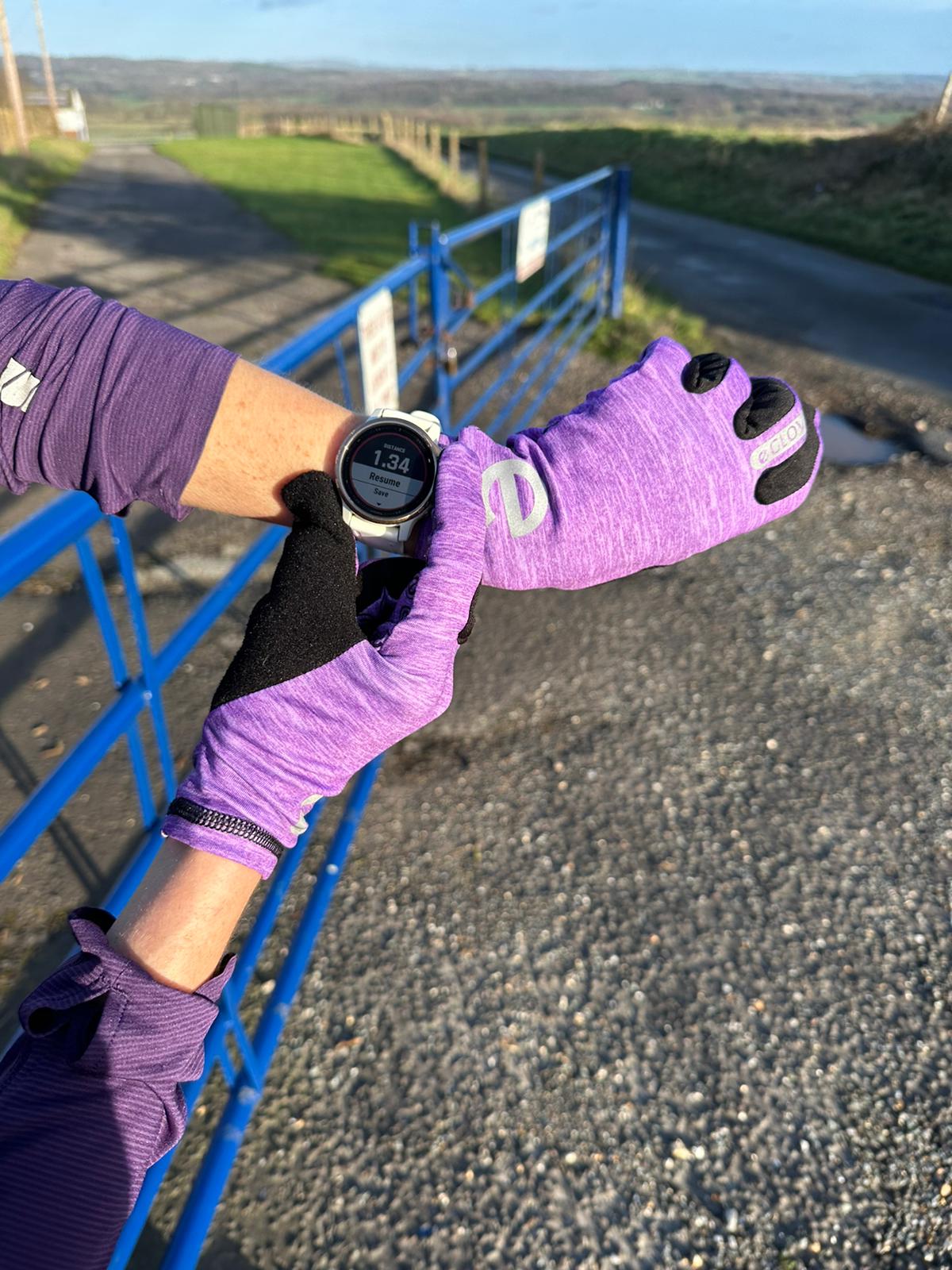 RUN - Purple - Lightweight Touchscreen Running Gloves - New 2024/25 Model