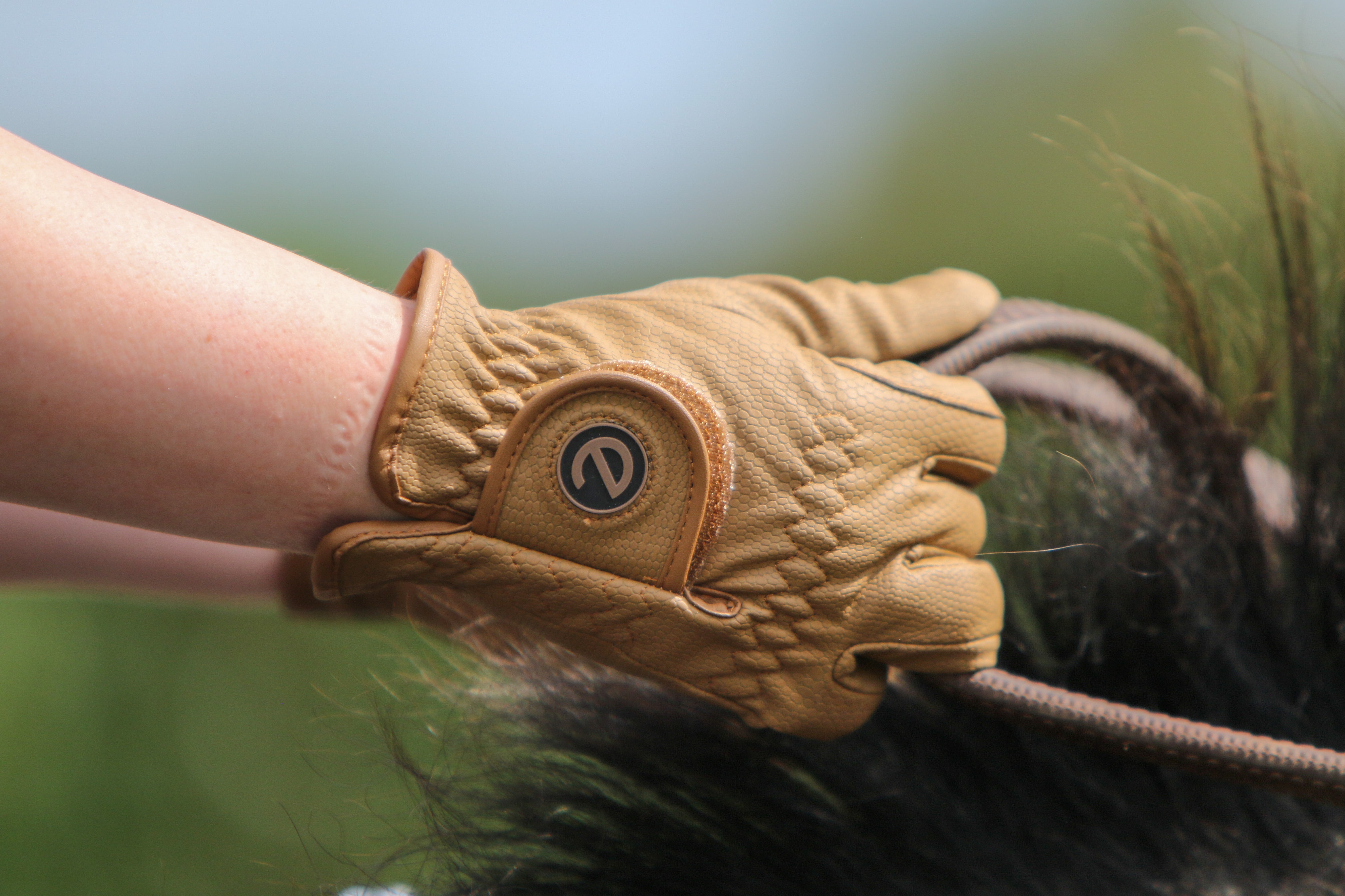 eQUEST GripPro Winter Edition - Award Winning Winter Equestrian Riding Gloves - Caramel