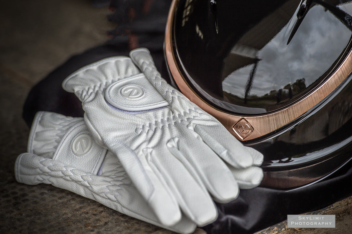 eQUEST GripPro Winter Edition - Award Winning Winter Equestrian Riding Gloves - White
