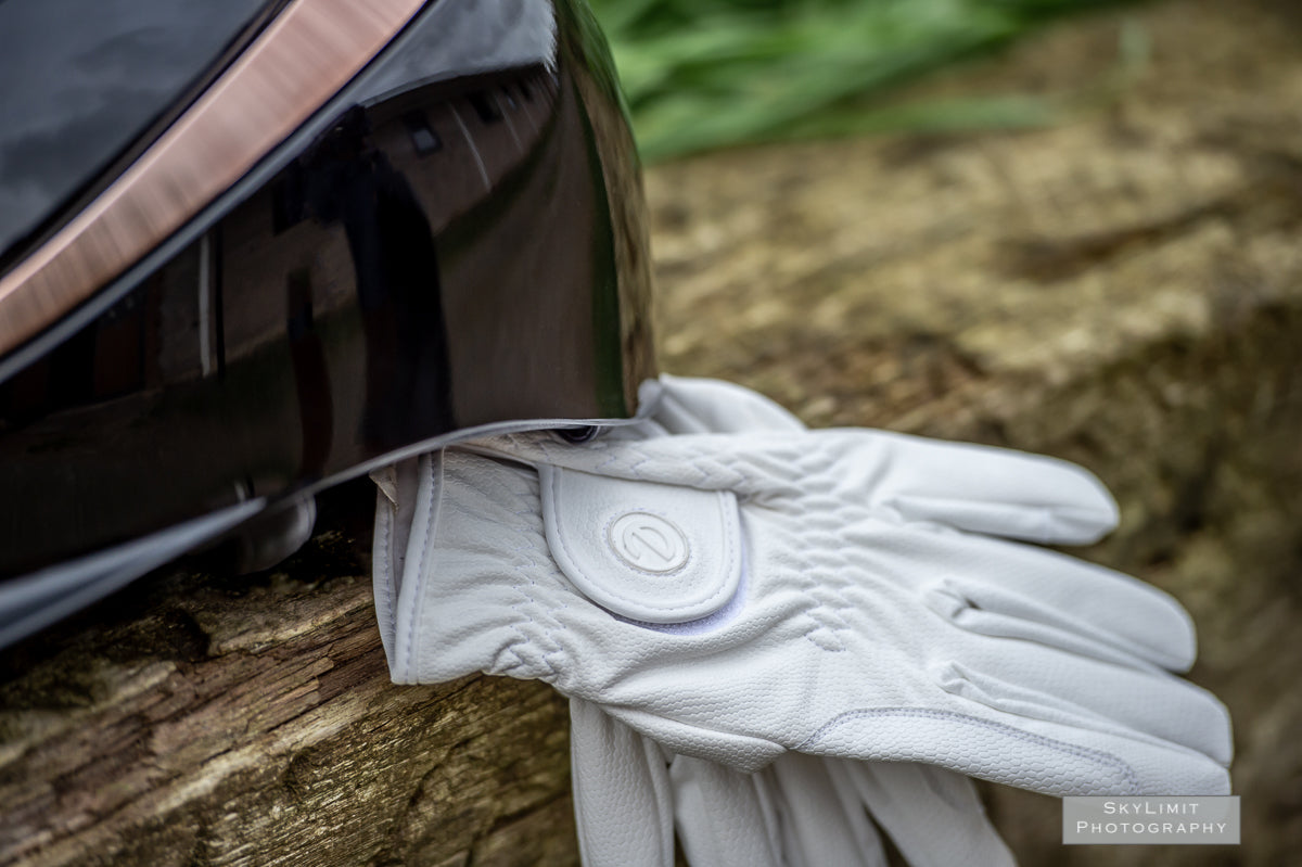 eQUEST GripPro Winter Edition - Award Winning Winter Equestrian Riding Gloves - White