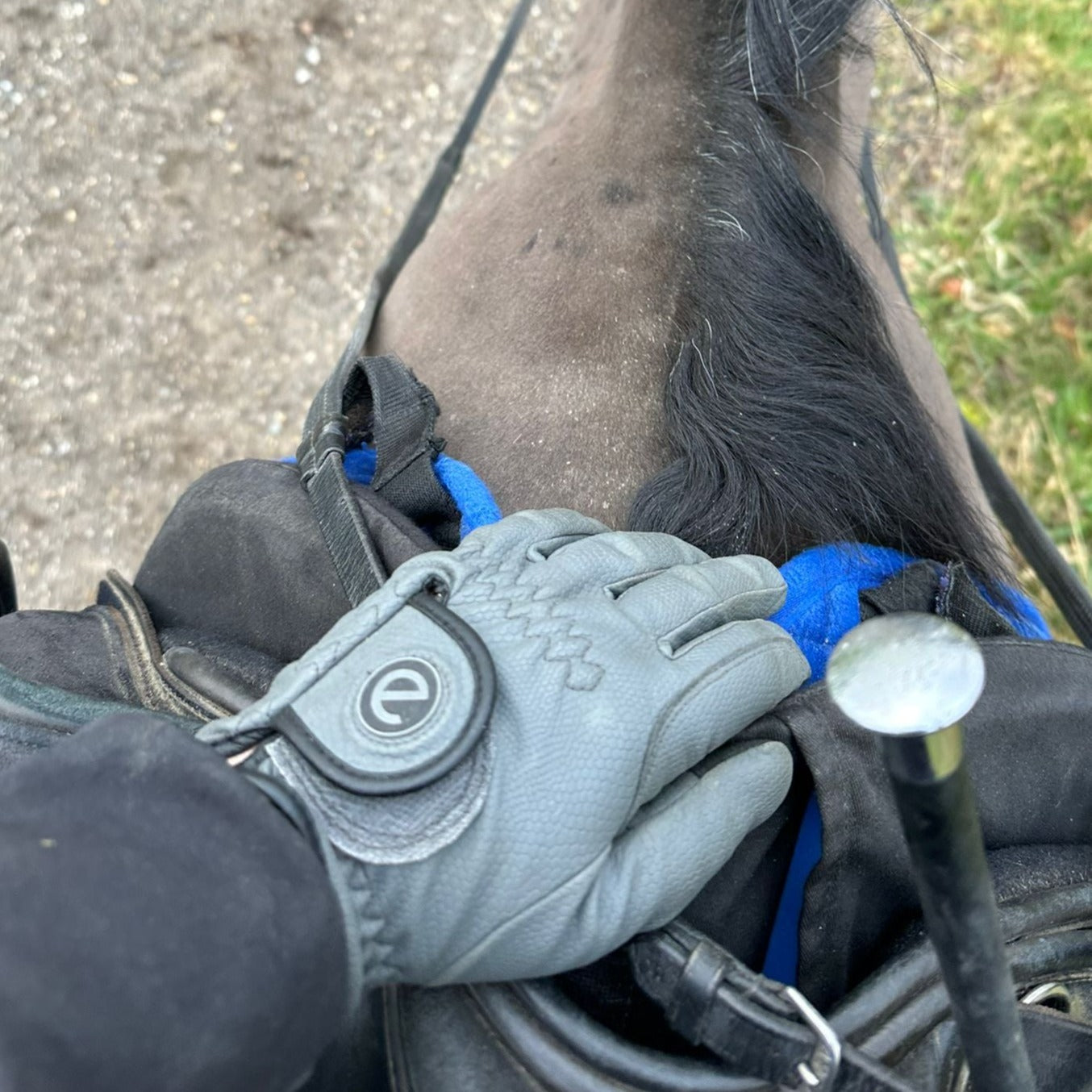 eQUEST GripPro Winter Edition - Award Winning Winter Equestrian Riding Gloves - Grey