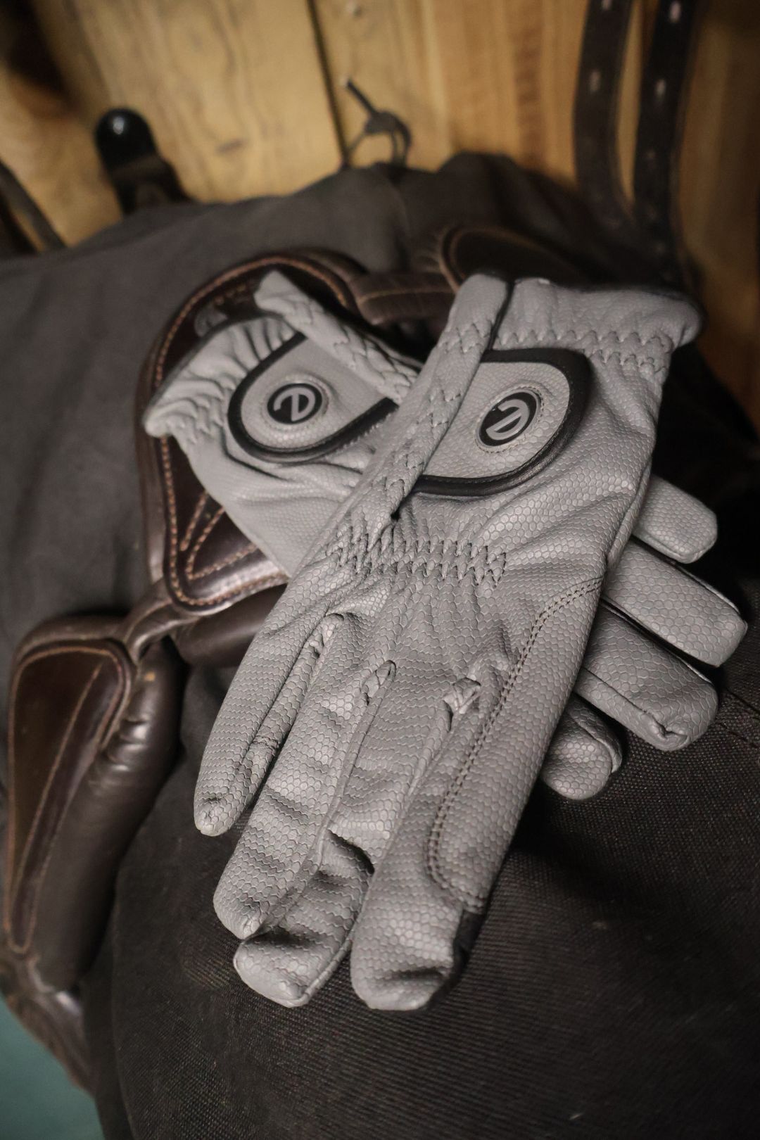 eQUEST GripPro Winter Edition - Award Winning Winter Equestrian Riding Gloves - Grey