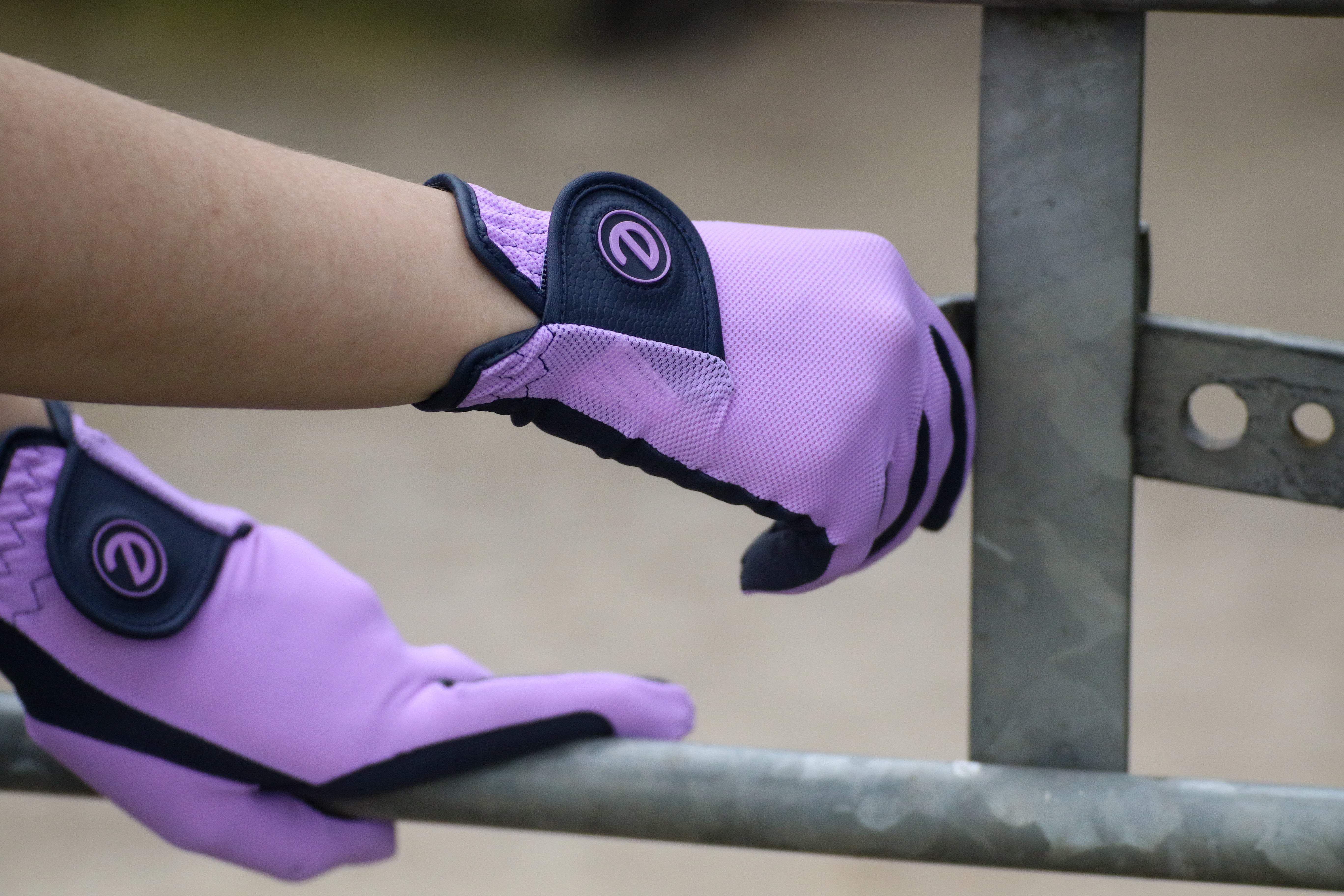 eQUEST GripPro X-LITE Lightweight Equestrian Gloves - Lilac - Plain Cuff