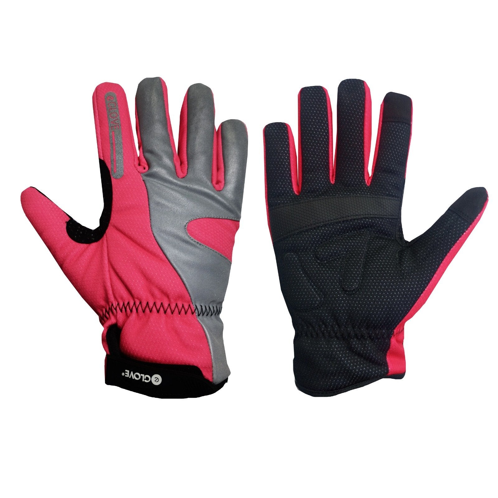 BIKE GelPro Hi-Vis Waterproof Cycling Gloves - Pink - NEW & IMPROVED 2023 Model