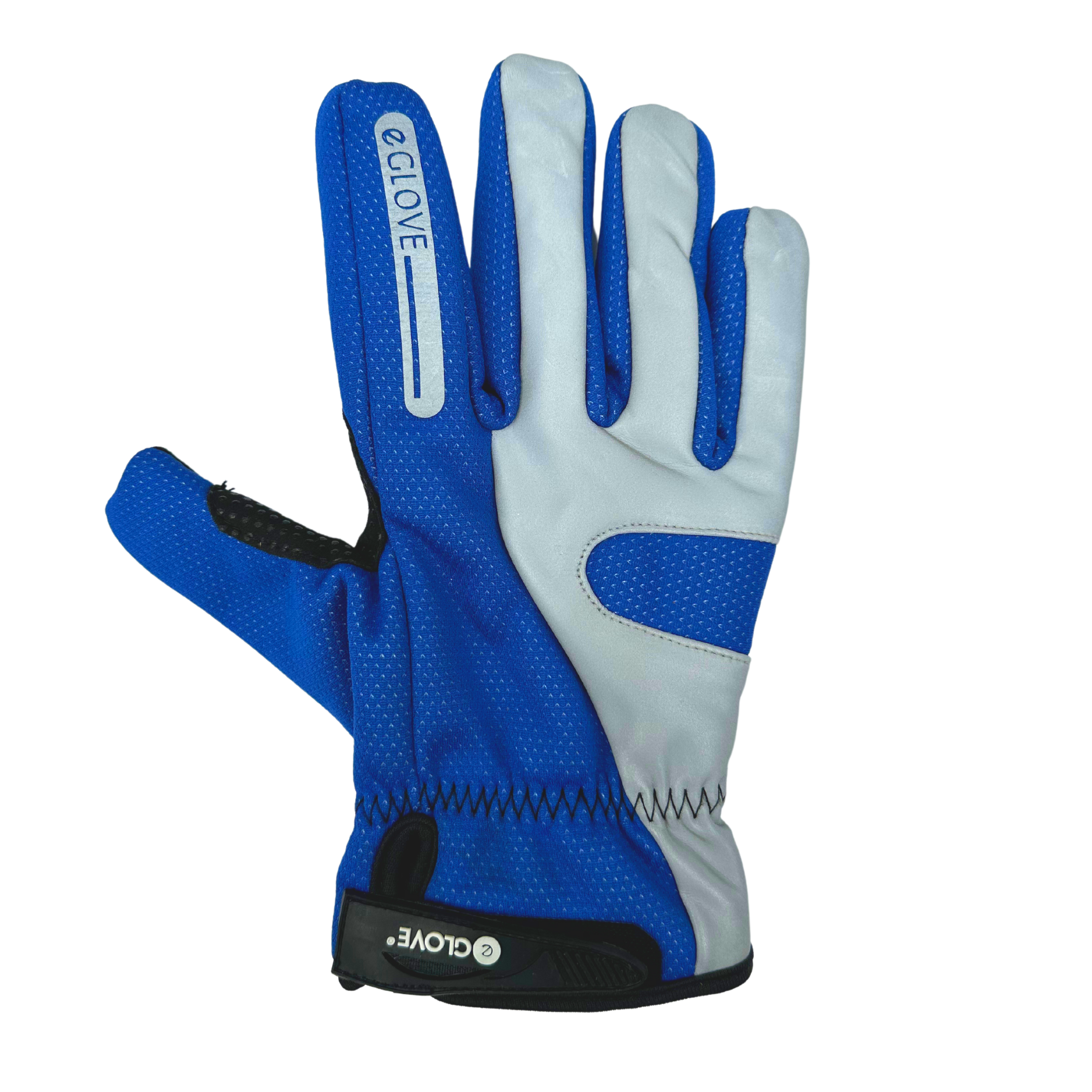 BIKE GelPro Hi-Vis Waterproof Cycling Gloves - Blue - NEW & IMPROVED 2023 Model