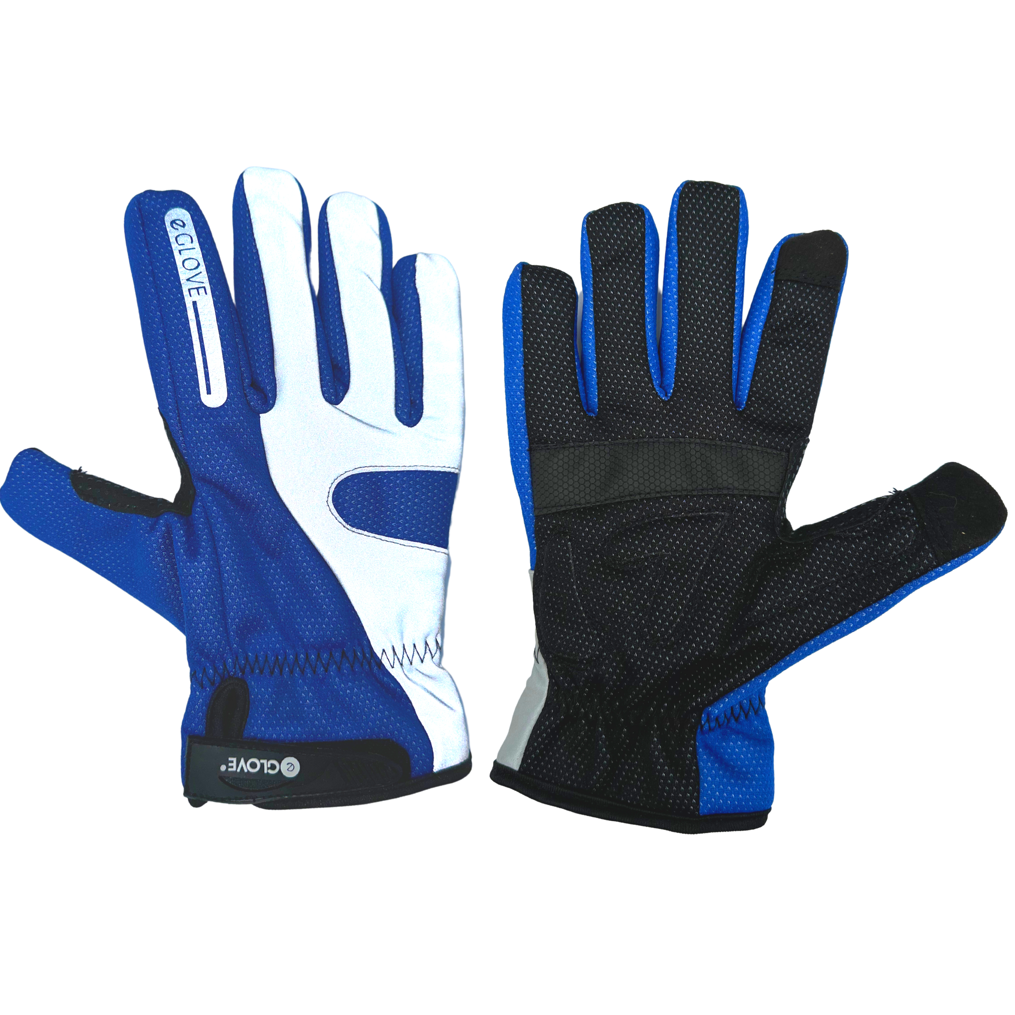 BIKE GelPro Hi-Vis Waterproof Cycling Gloves - Blue - NEW & IMPROVED 2023 Model