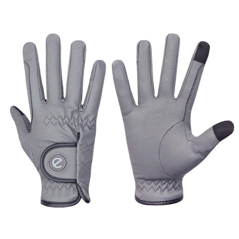 eQUEST GripPro Winter Edition - Award Winning Winter Equestrian Riding Gloves - Grey