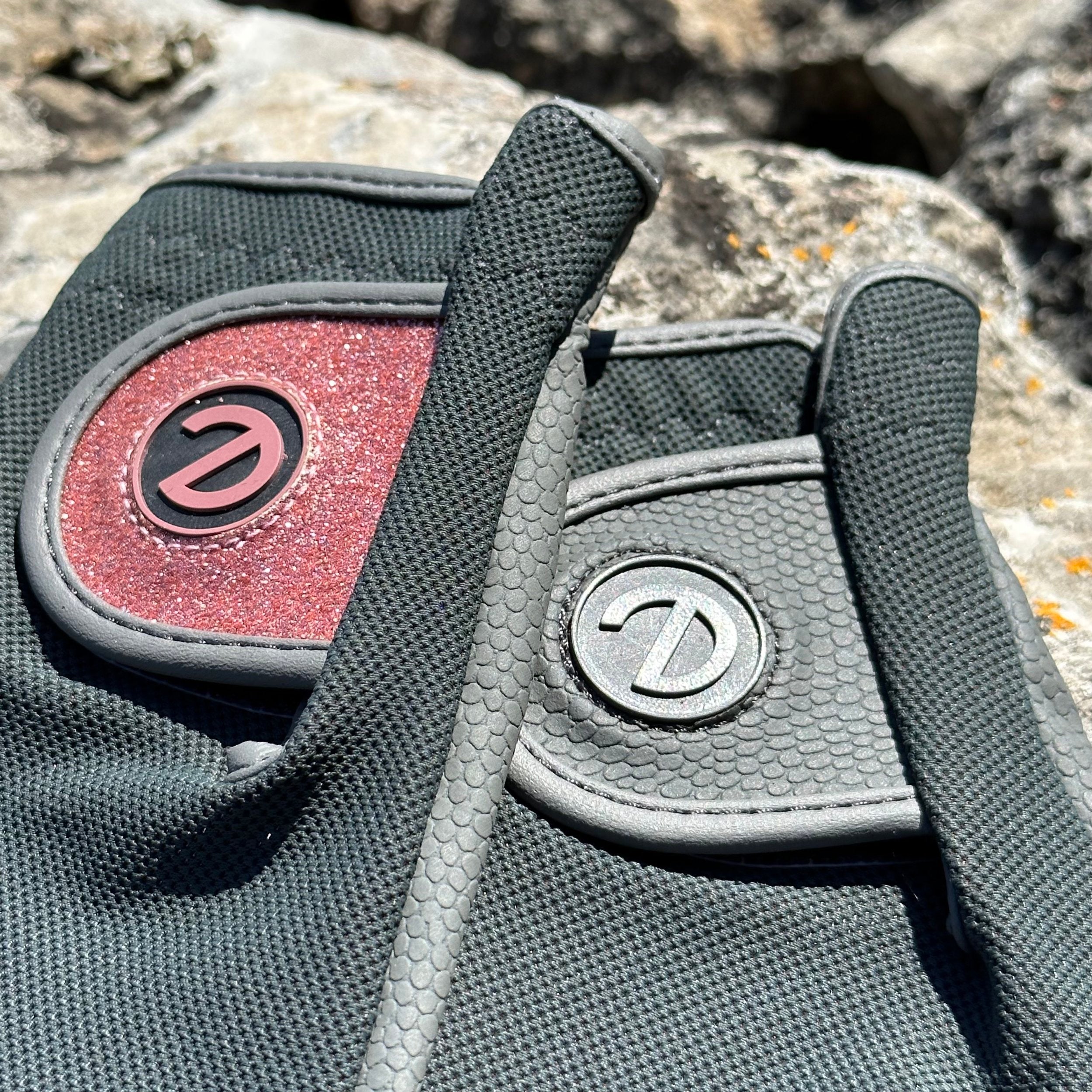 eQUEST GripPro X-LITE Lightweight Equestrian Gloves - Grey & Rose Gold Glitter