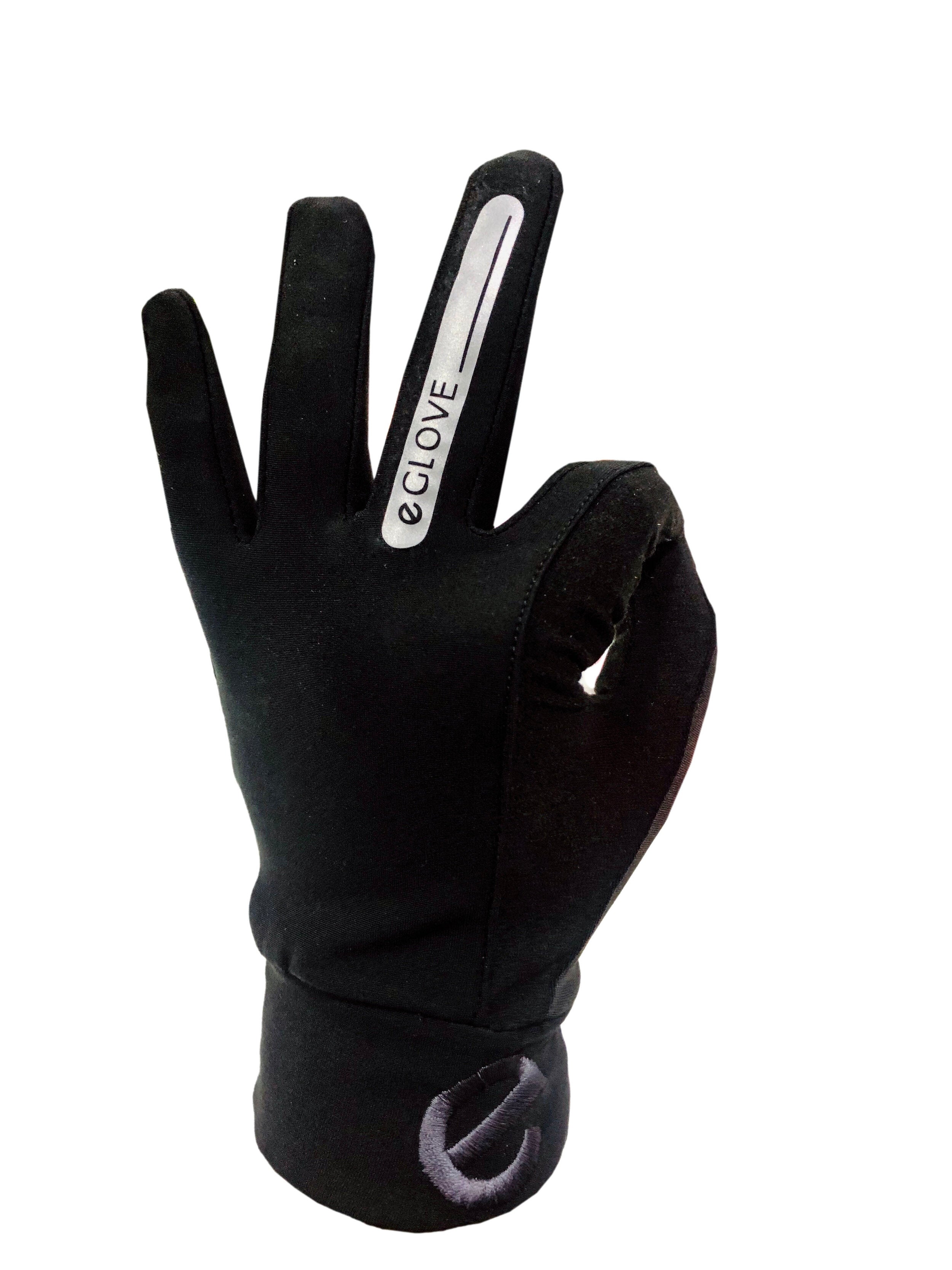 RUN - Classic Black - Touch Screen Running Gloves - LAST FEW