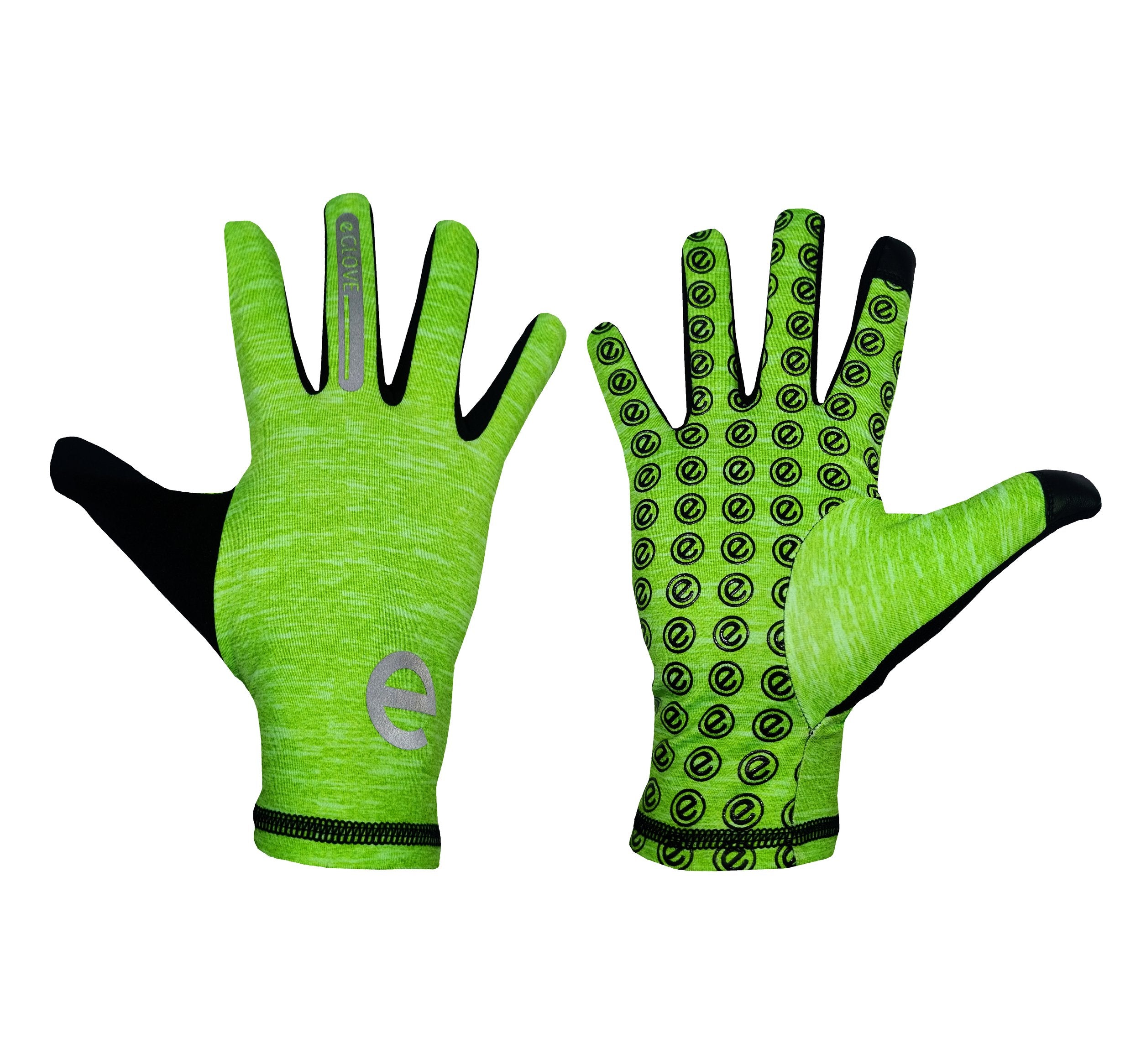 RUN - Bright Green - Touch Screen Running Gloves