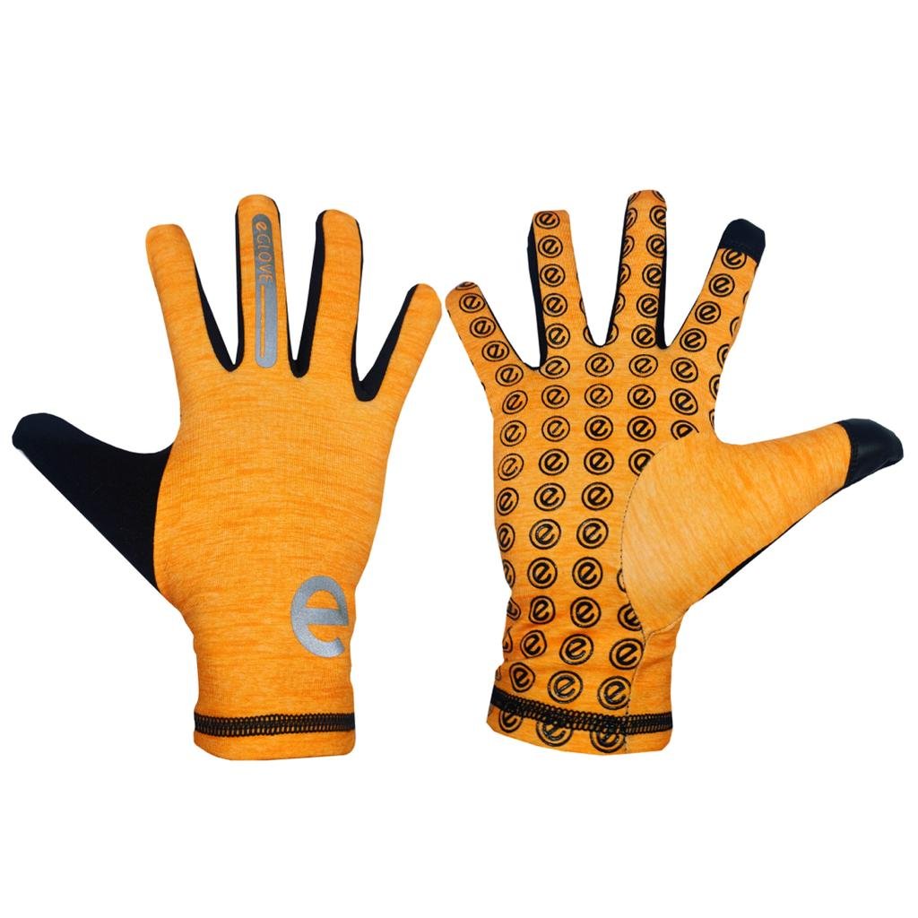 RUN - Orange - Touch Screen Running Gloves