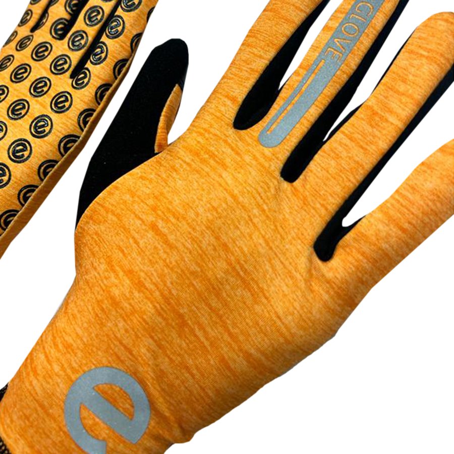 RUN - Orange - Touch Screen Running Gloves