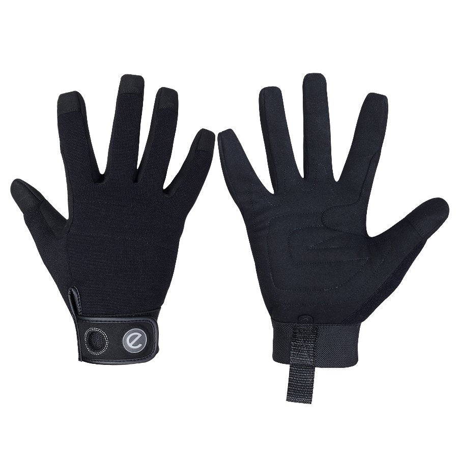 CragClimb Climbing and Bouldering Gloves All Black eGLOVE UK