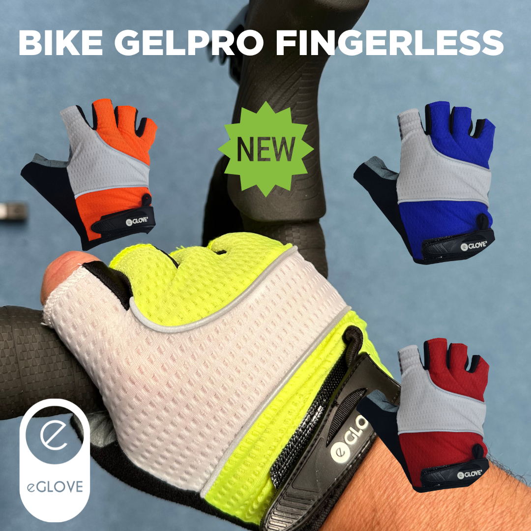 fingerless cycling gloves for road biking with gel-padded palm