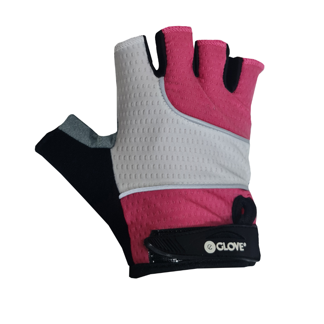 BIKE GelPro Fingerless Cycling Gloves - Lightweight Grip and Protection - Pink