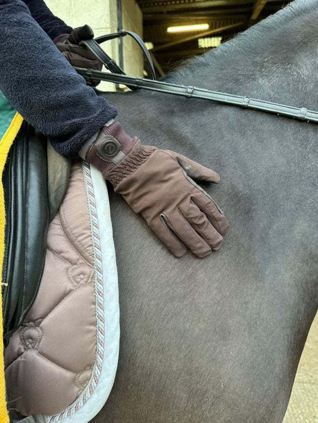 eQUEST Waterproof - Award Winning Waterproof Equestrian Riding & Yard Gloves - Brown