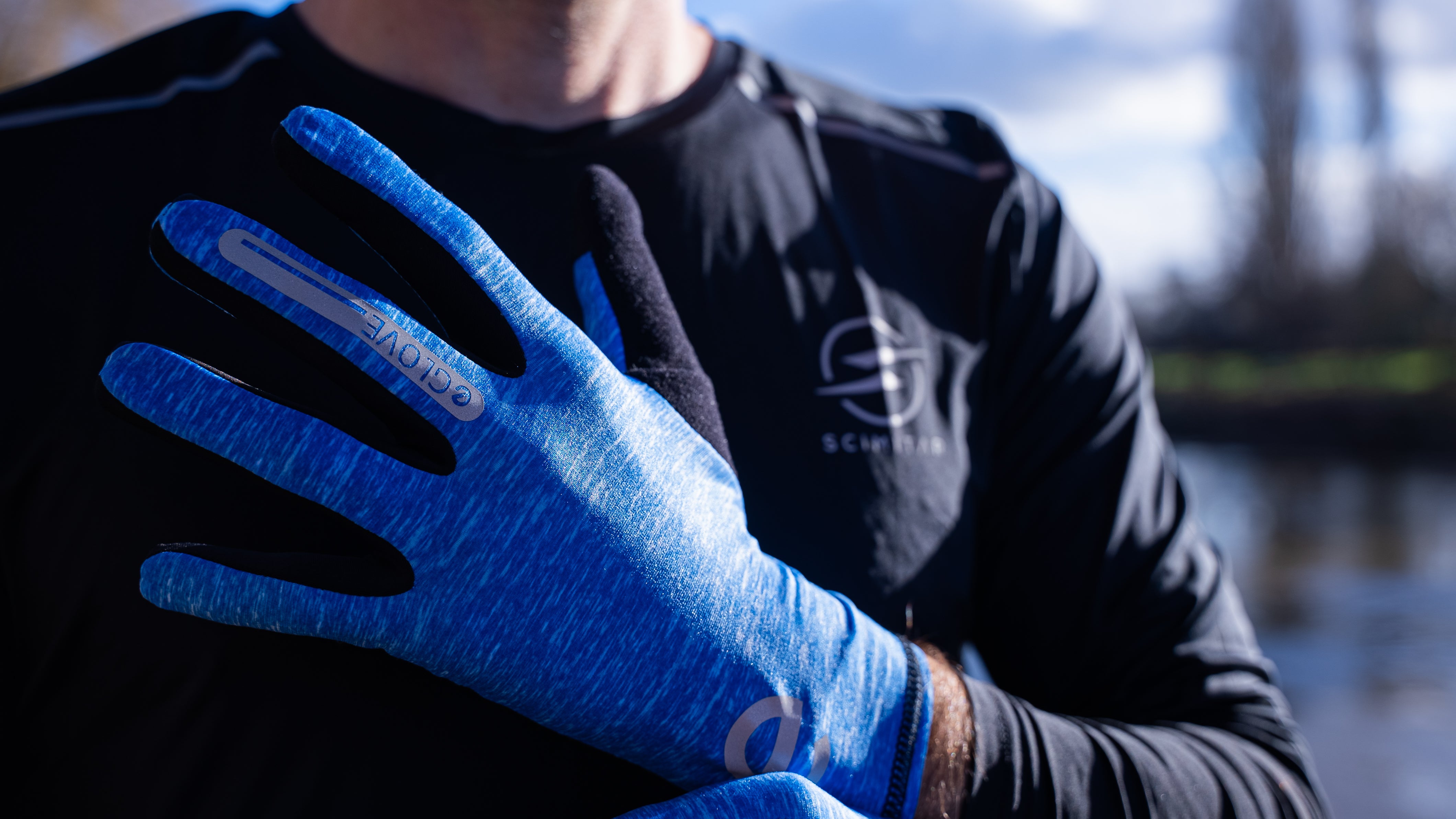 RUN - Blue - Lightweight Touchscreen Running Gloves - New 2024/25 Model