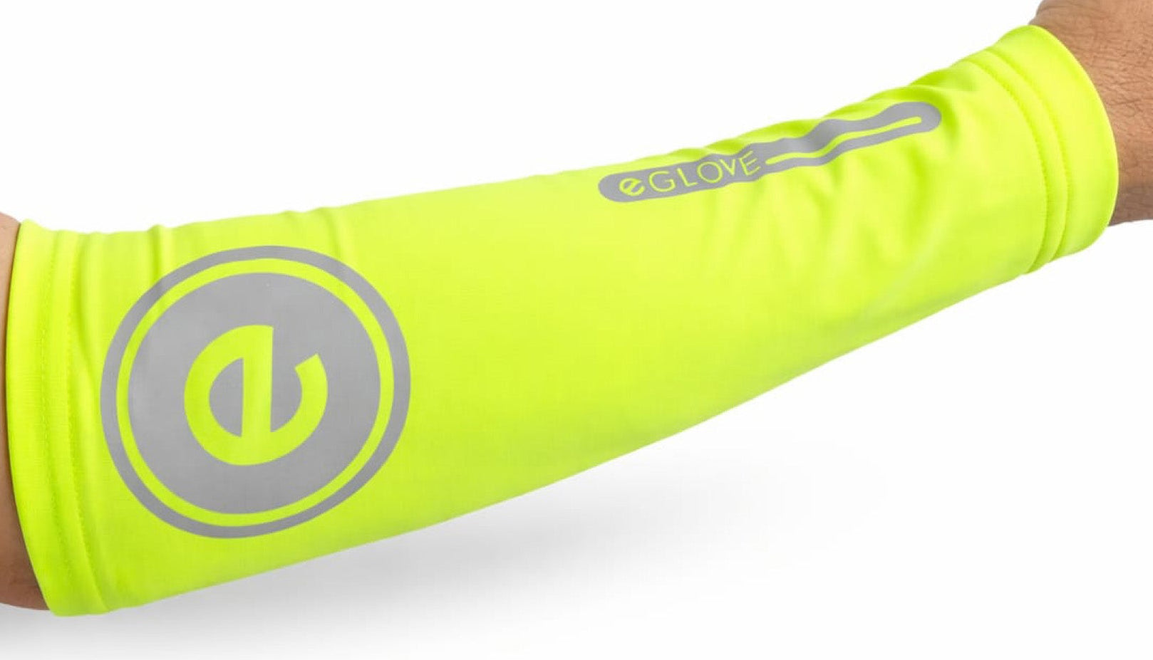 Running and Cycling Armsleeve in Fluo Yellow with Reflective panels