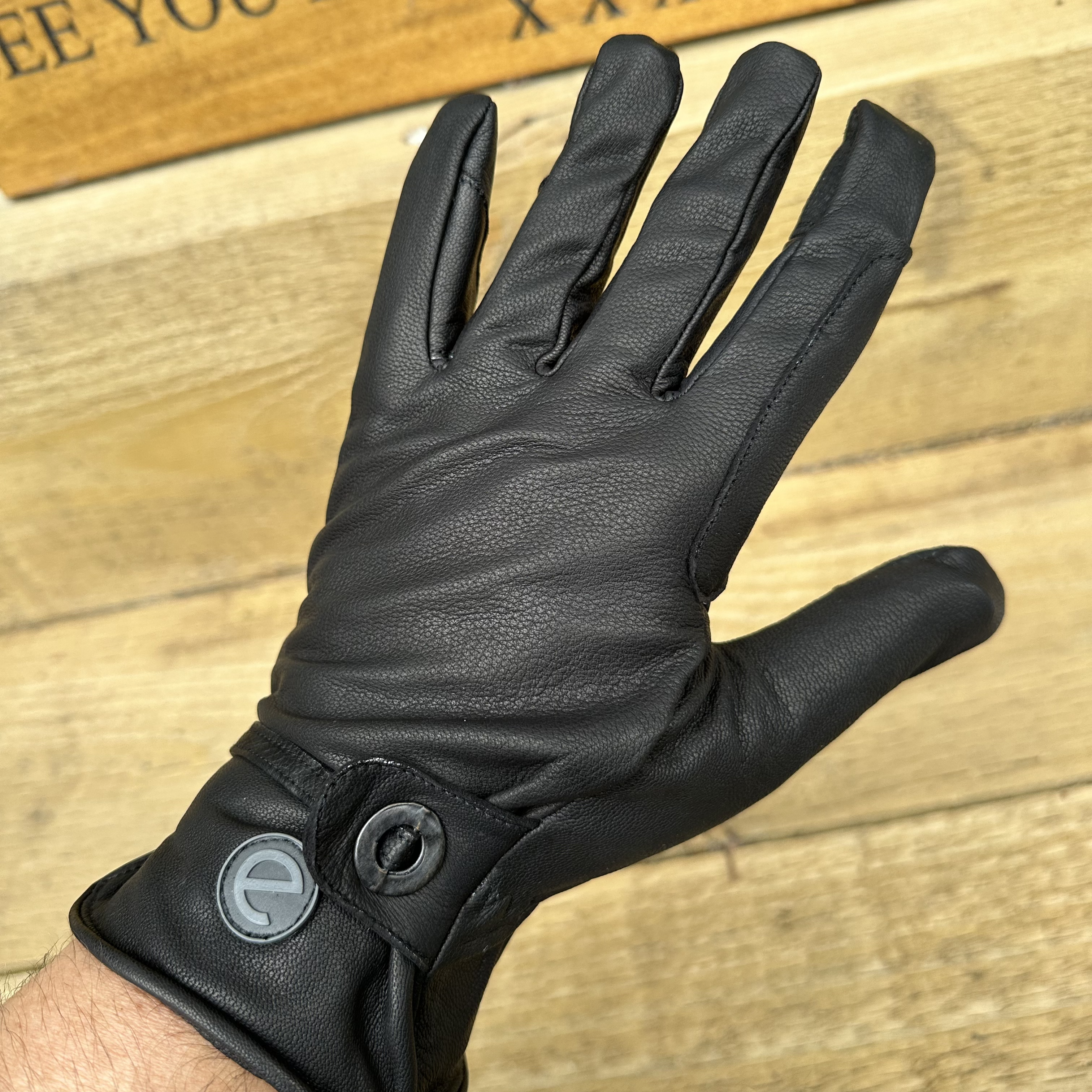 eQUEST GripPro Western Equestrian Riding Gloves  - Leather - Thinsulate Lined - Black