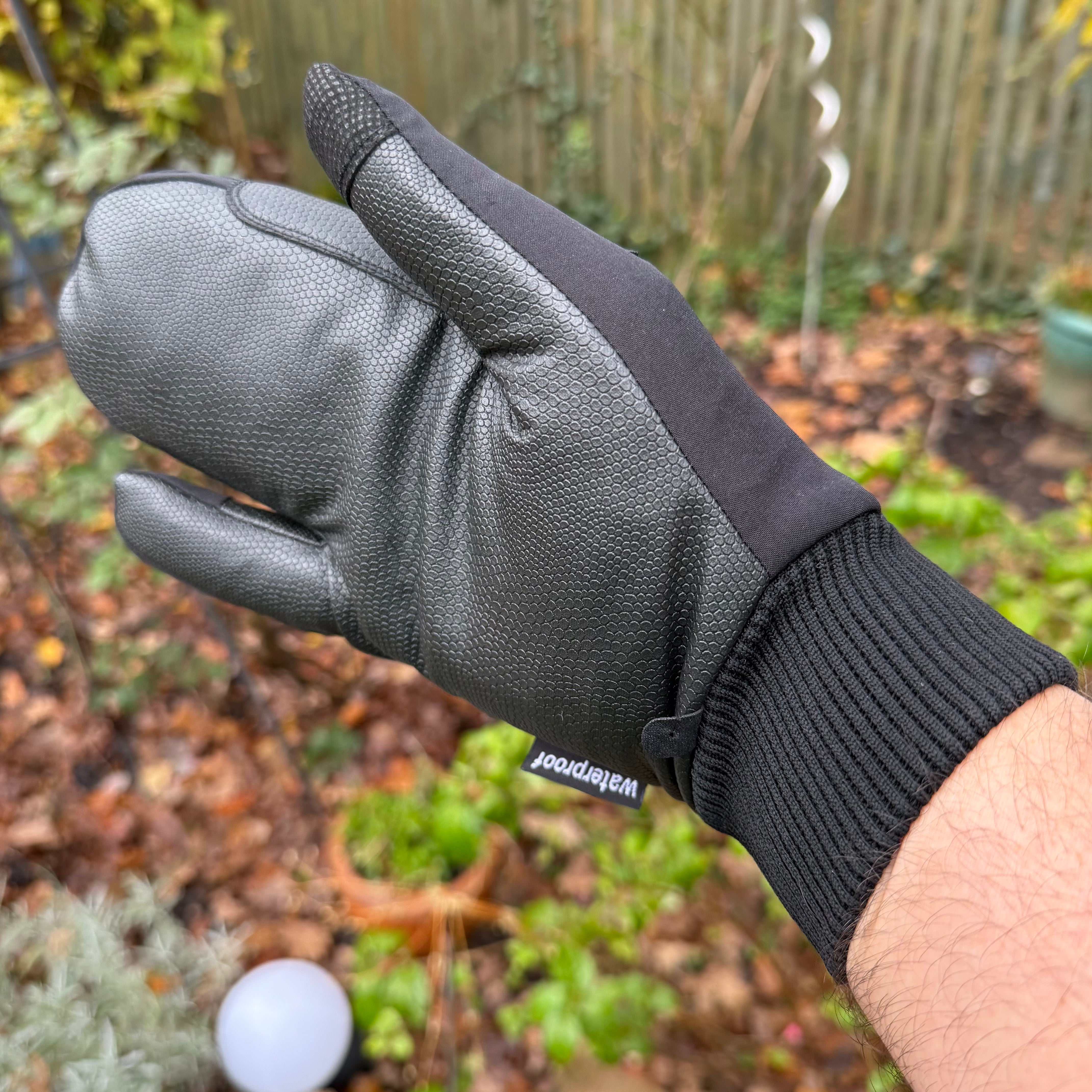 eQUEST Waterproof Mitt - eGLOVE x Forelock & Fringe Equestrian Riding & Yard Mitt - Black