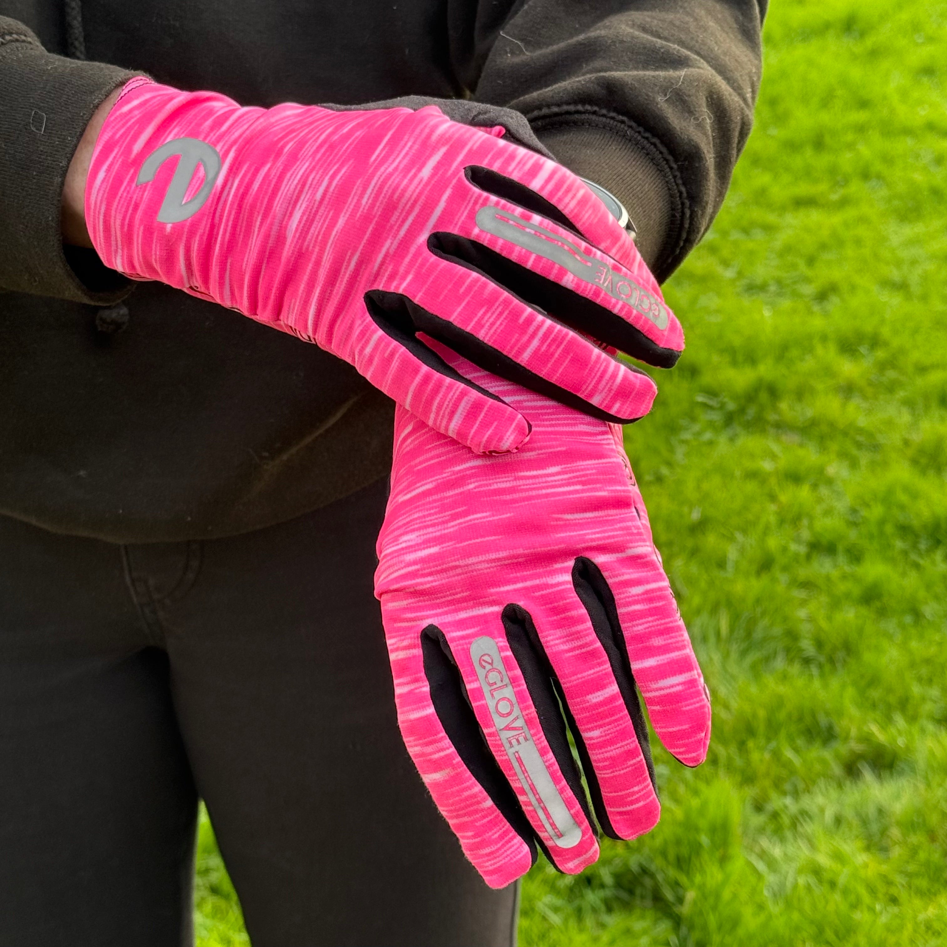 RUN - Pink - Lightweight Touchscreen Running Gloves - New 2024/25 Model