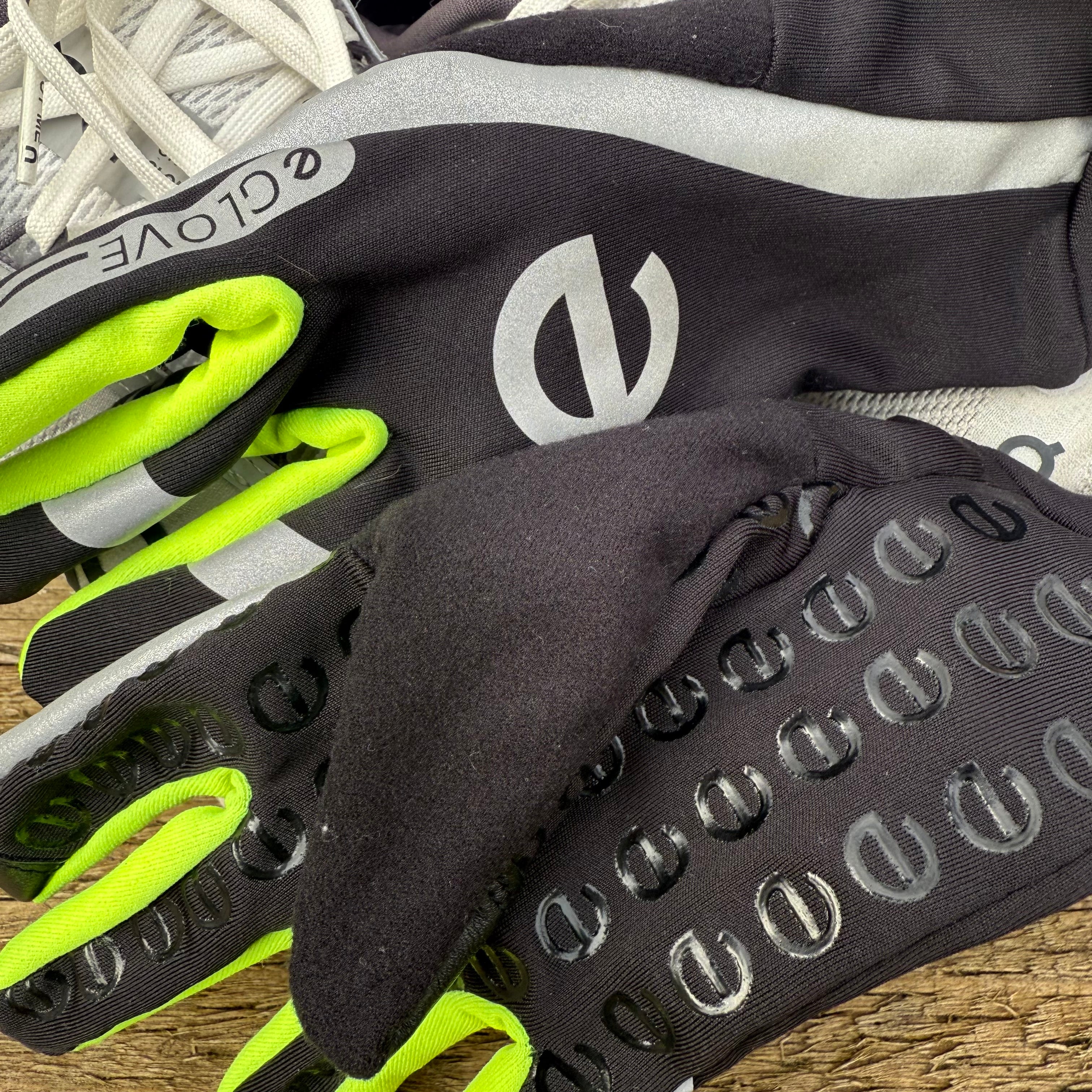 Run - Hi-Vis Touch Screen Running Gloves - Black / Yellow Reflective (V3)