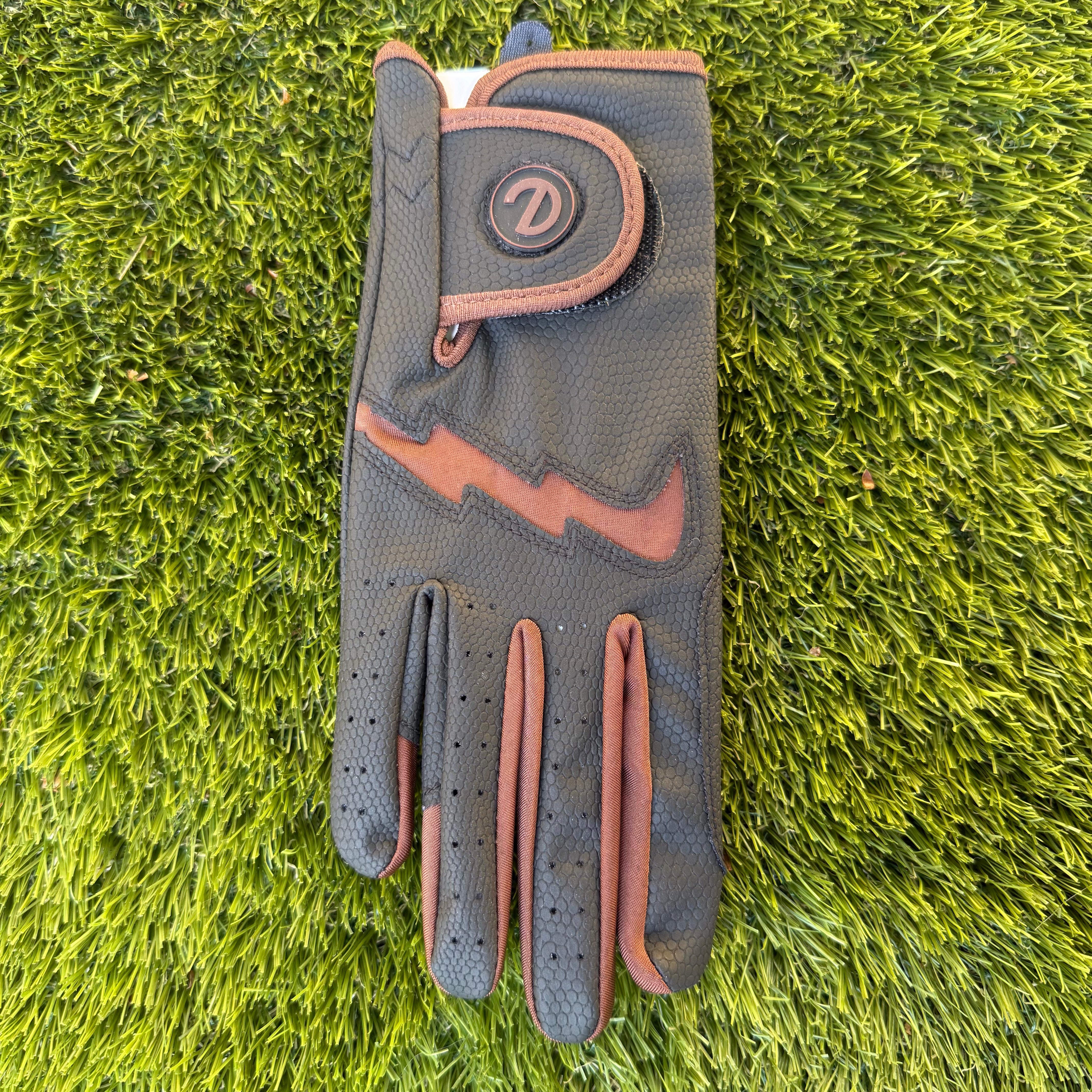 eQUEST GripPro LITE v3 Equestrian Gloves - Black / Brown (NEW!)