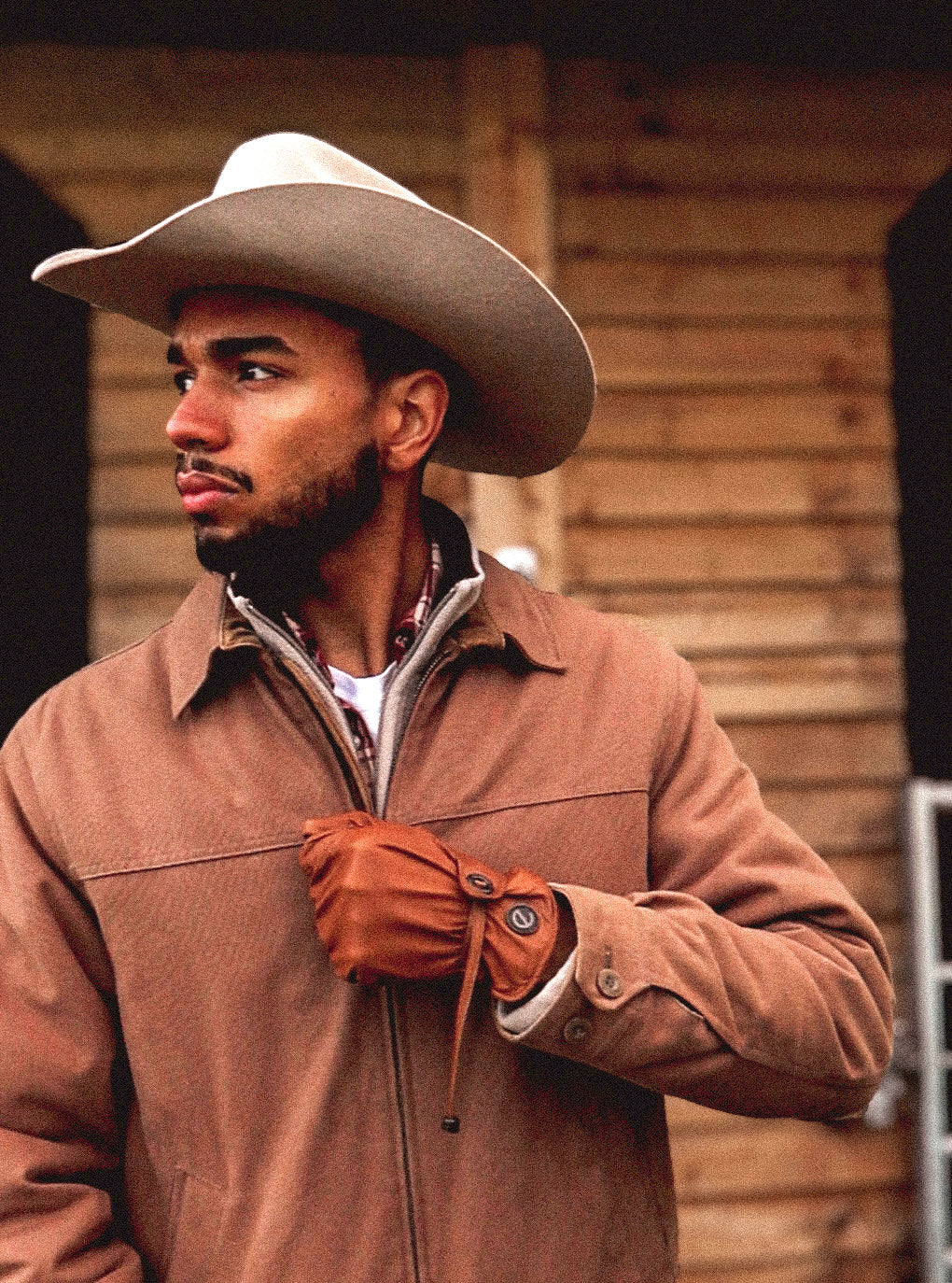 eQUEST GripPro Western Equestrian Riding Gloves - Leather - Thinsulate Lined - Tan