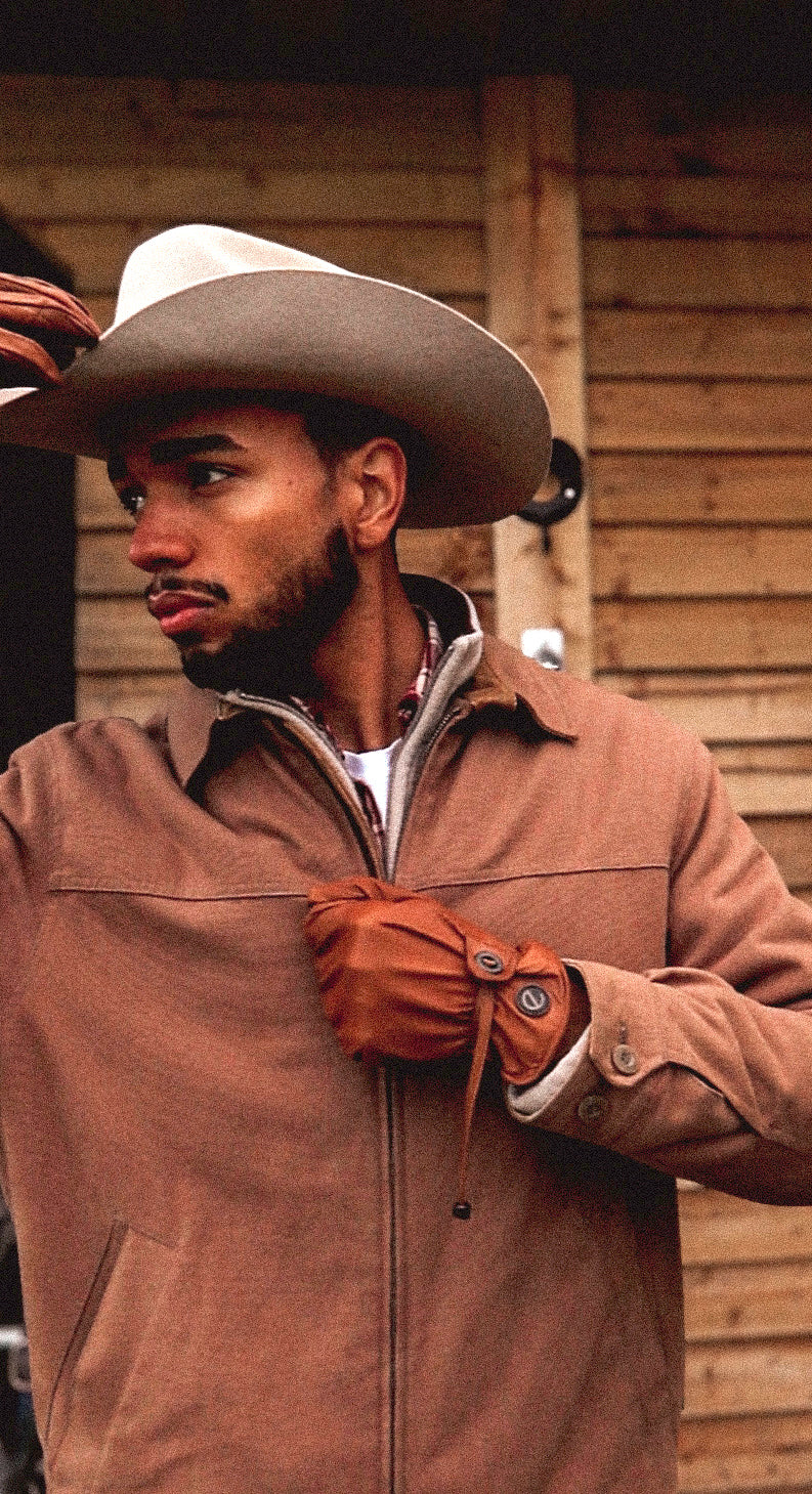 eQUEST GripPro Western Equestrian Riding Gloves - Leather - Thinsulate Lined - Tan