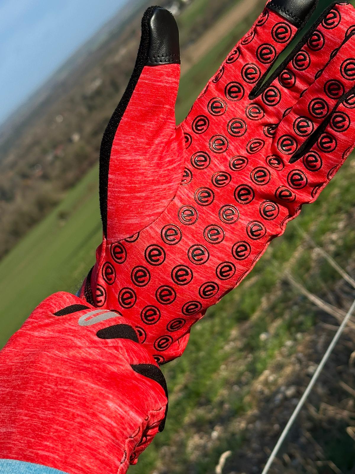 RUN - Red - Touch Screen Running Gloves