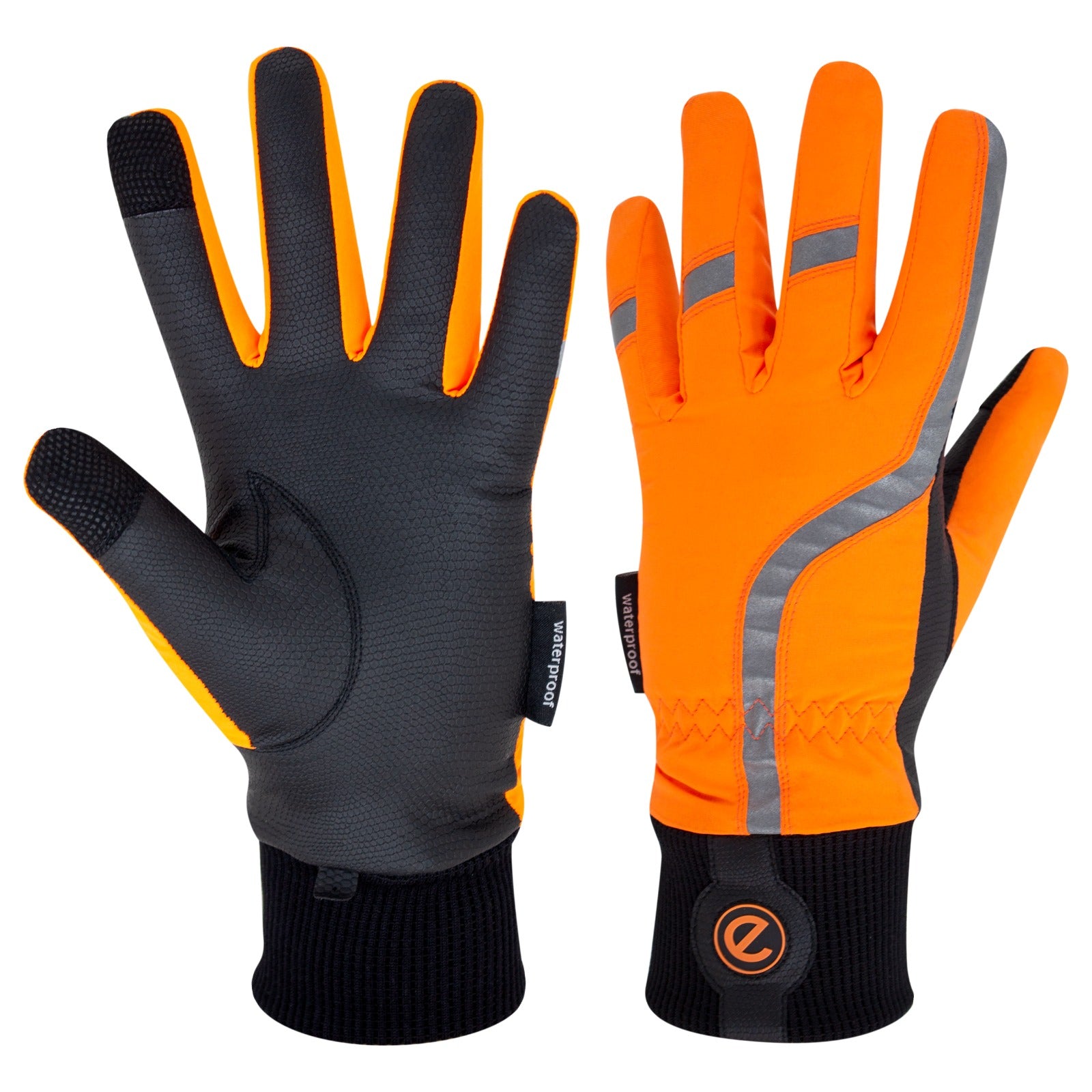 Orange riding gloves on sale