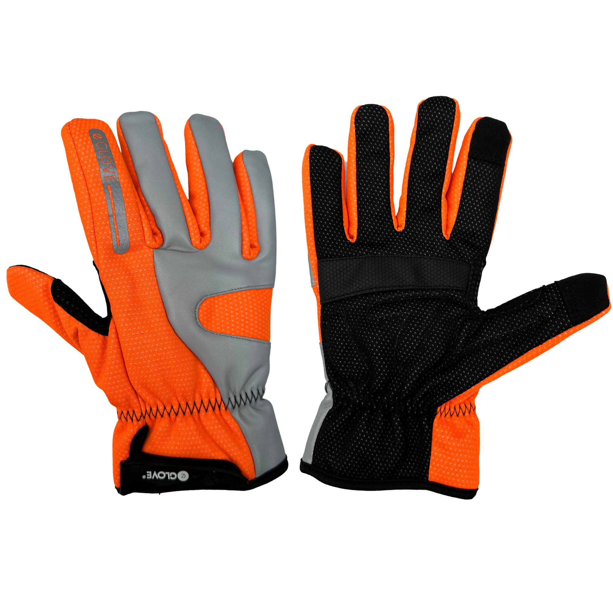 Orange bike gloves 2025