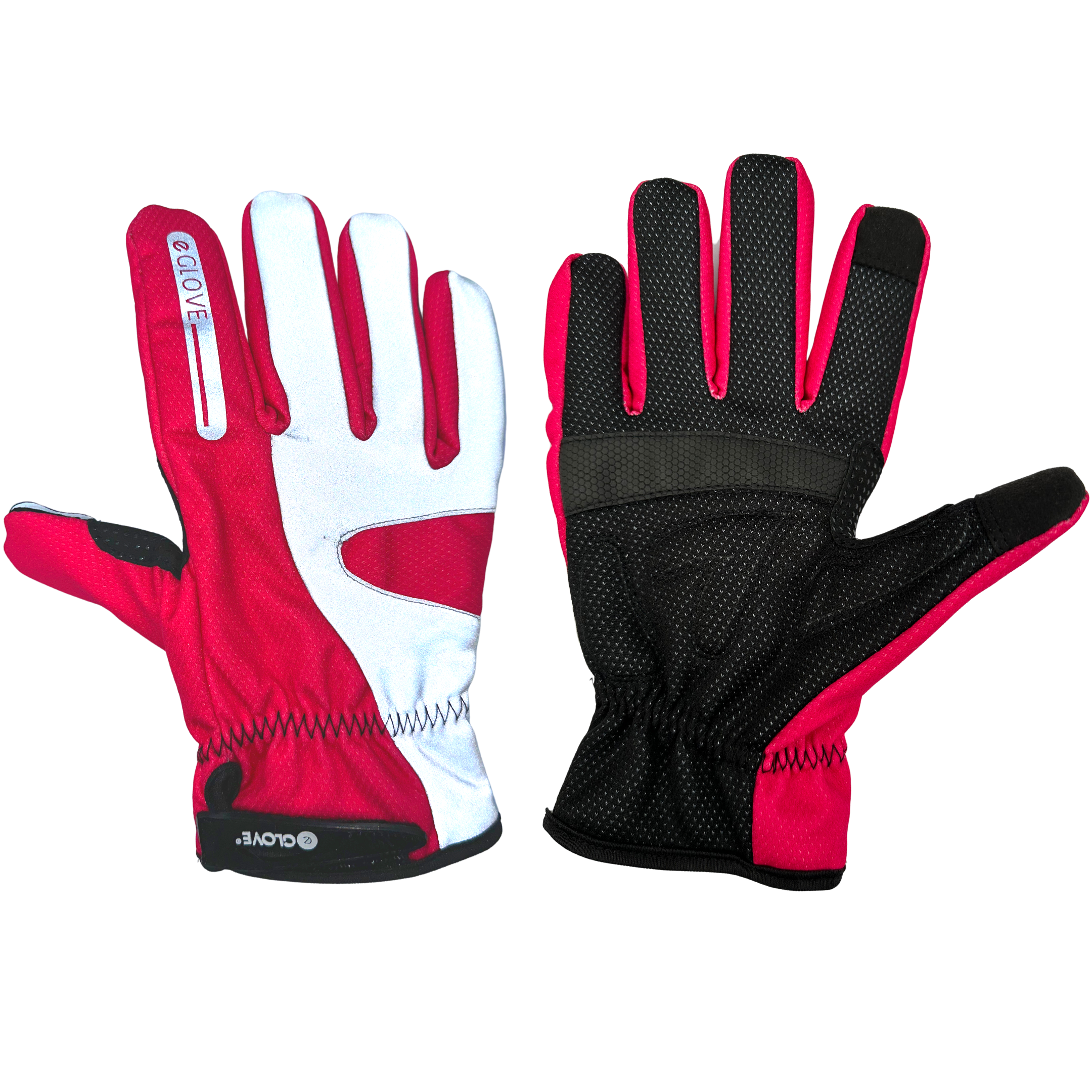 BIKE GelPro Hi-Vis Waterproof Cycling Gloves - Pink - NEW & IMPROVED 2023 Model