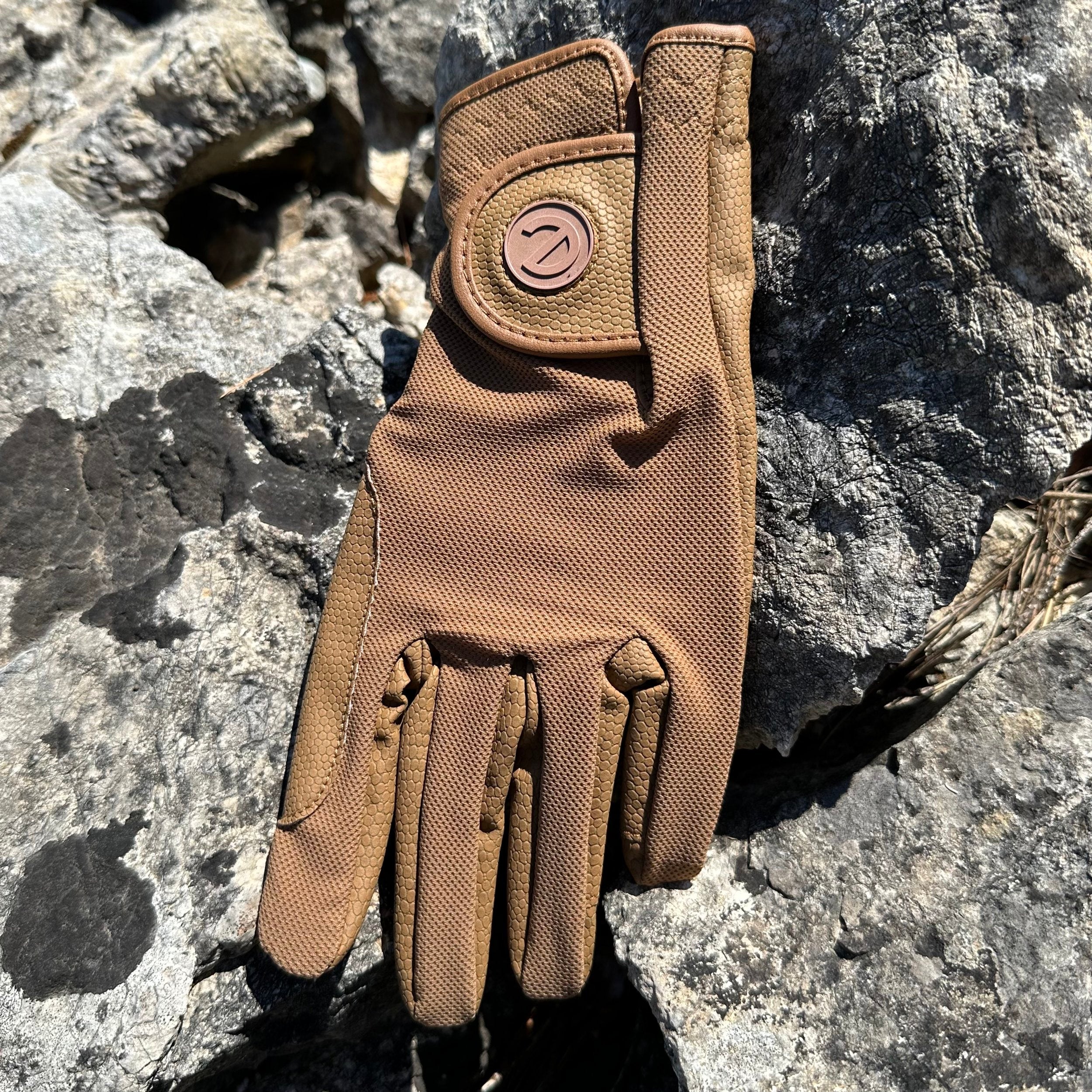eQUEST GripPro X-LITE Lightweight Equestrian Gloves - Caramel - Plain ...