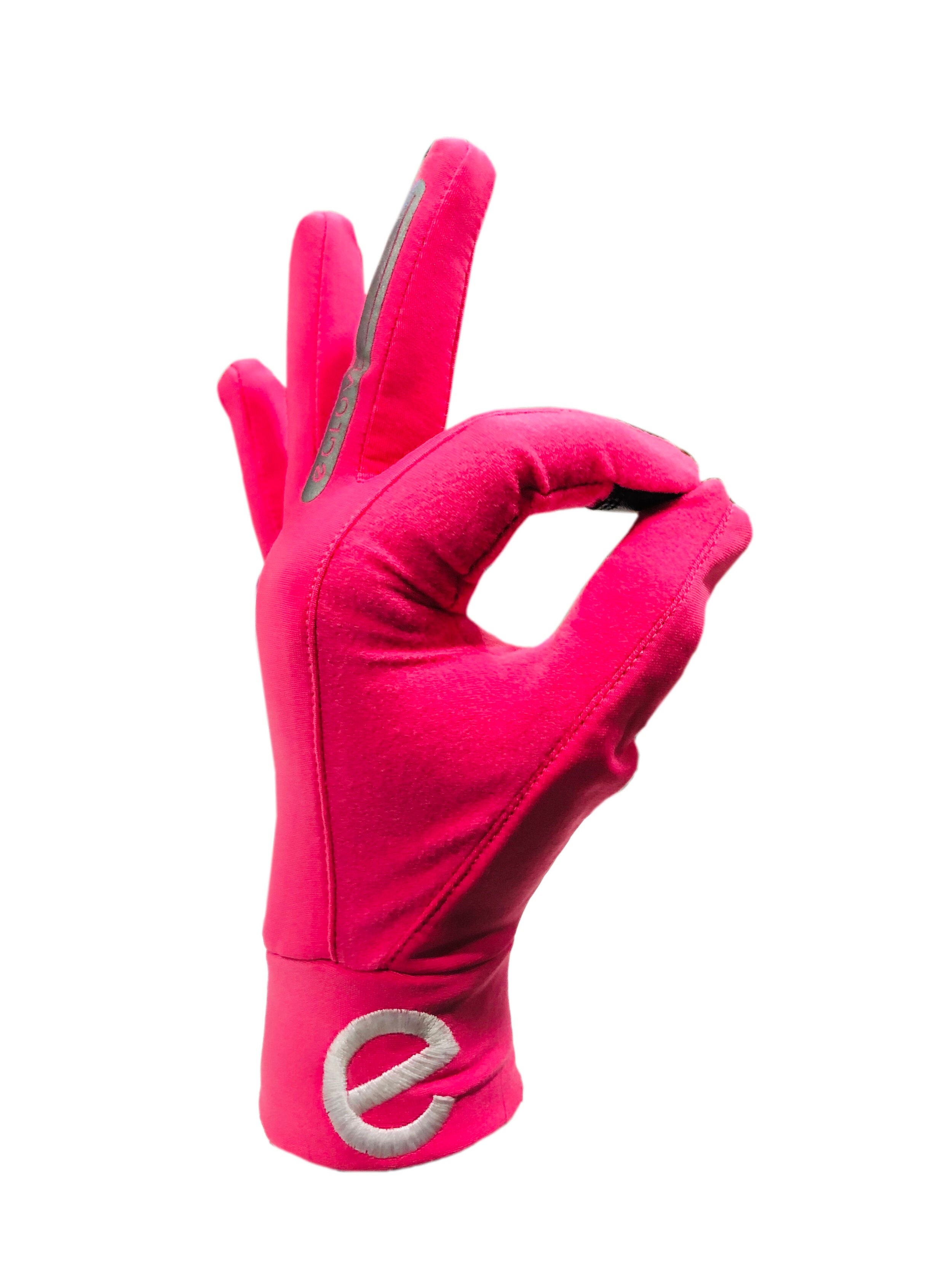 RUN - Classic Pink - Touch Screen Running Gloves - LAST FEW!