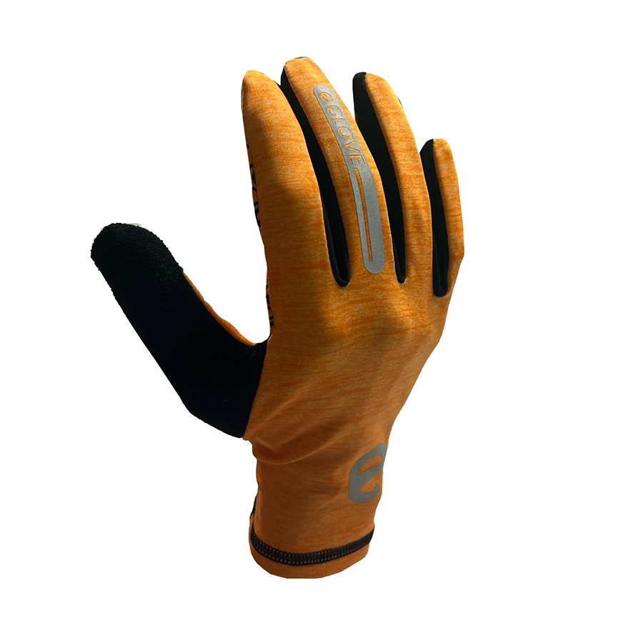 Reebok running gloves orange on sale